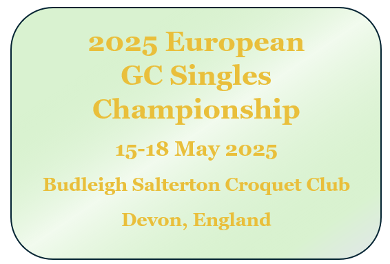 Allocation of Ranking Places – 2025 European GC Open Championship